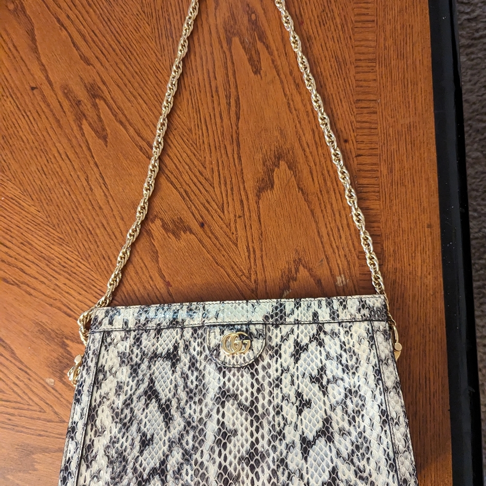 Gucci Python Skin Bag - image 1